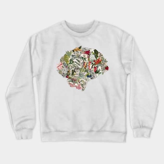 My Botanical Brain Crewneck Sweatshirt by BiancaGreen